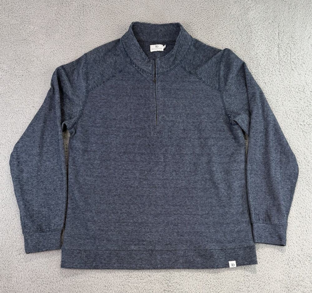 7 Diamonds Generation Pullover Mens Sz XL Blue 1/4 Zip Knit Preppy